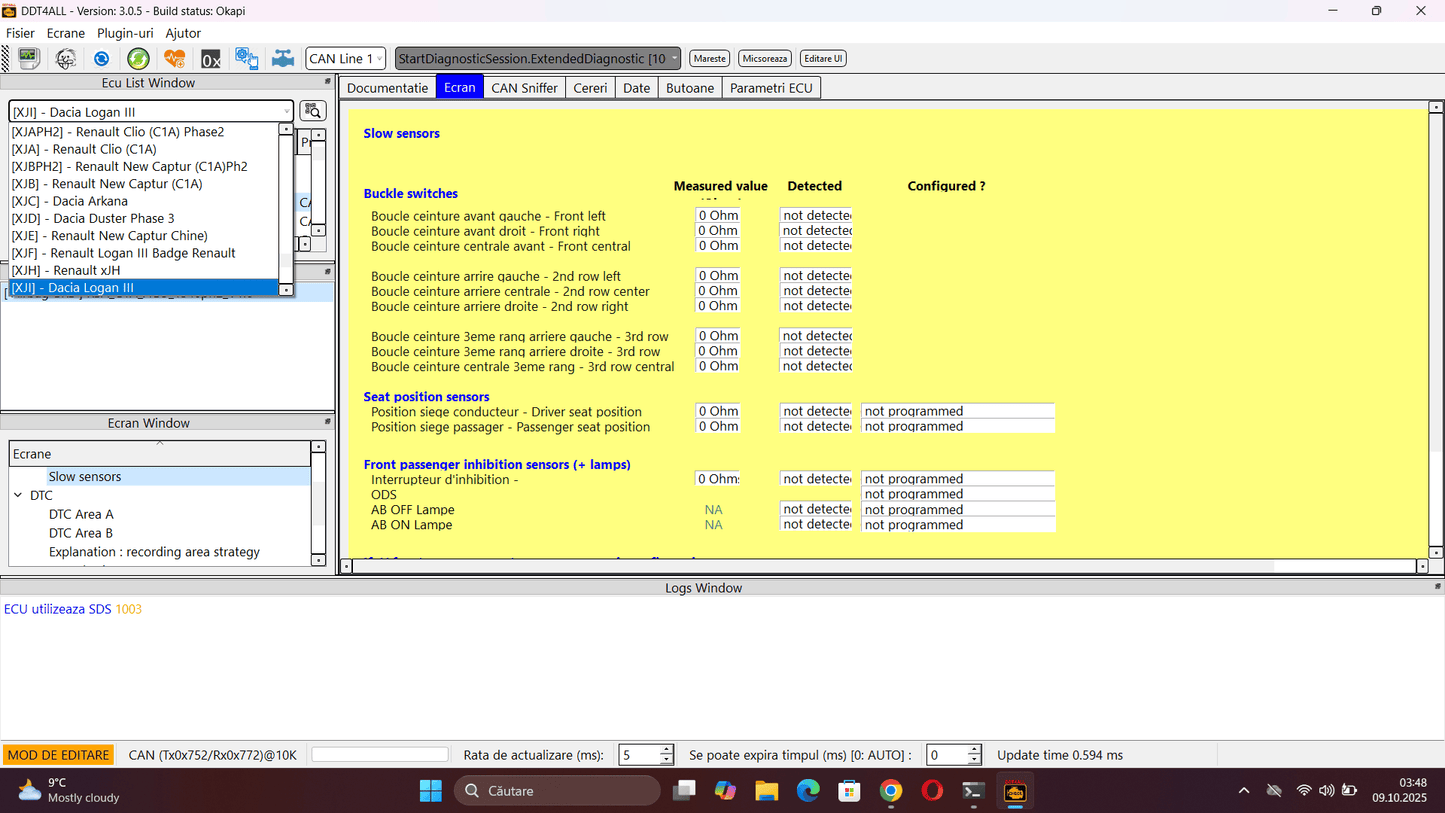 Tester diagnoza auto compatibil Dacia Renault DDT4ALL