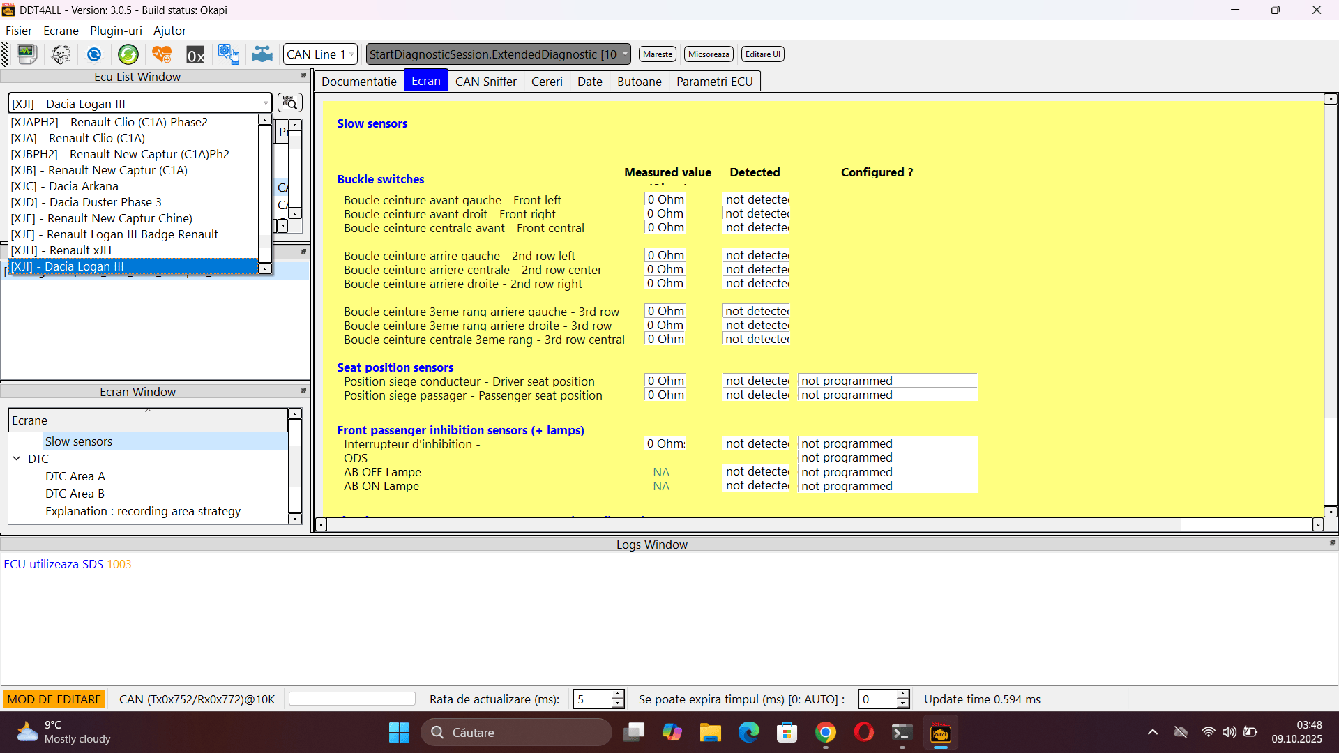 Tester diagnoza auto compatibil Dacia Renault DDT4ALL AutoECU
